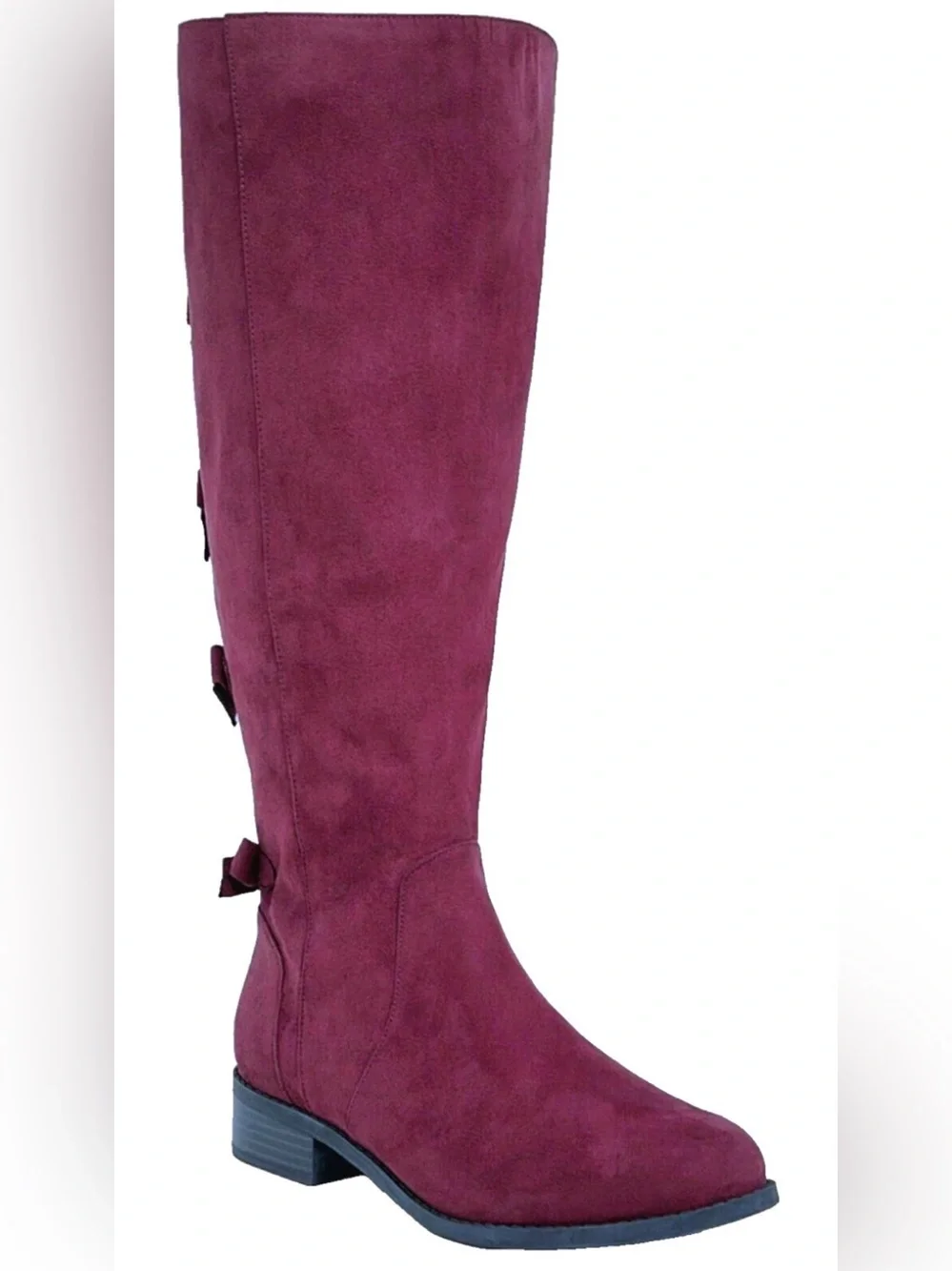 👠🌹 WIDE CALF SEXY NWT TORRID Red Rose Over-the-Knee Suede Boots! Curvy approved